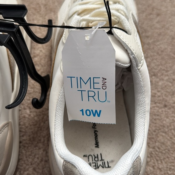 Brand New Time and Tru Cream and Gold Sneakers - Picture 5 of 5
